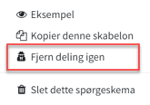 fjern deling