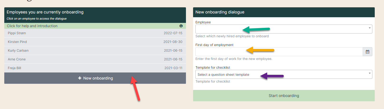 onboarding overview