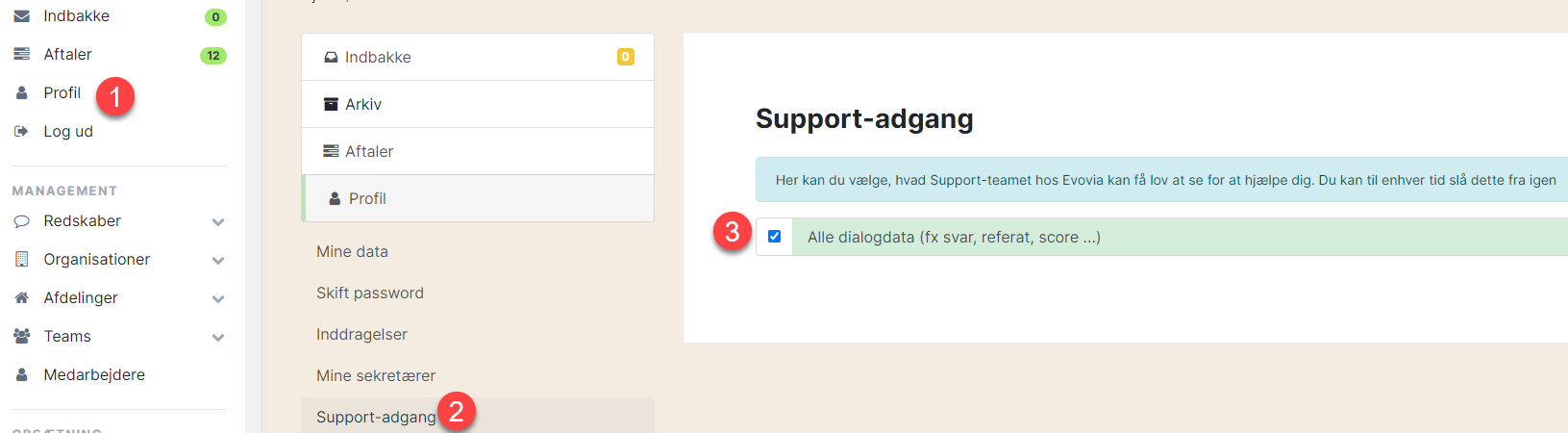 Sådan giver du supportadgang